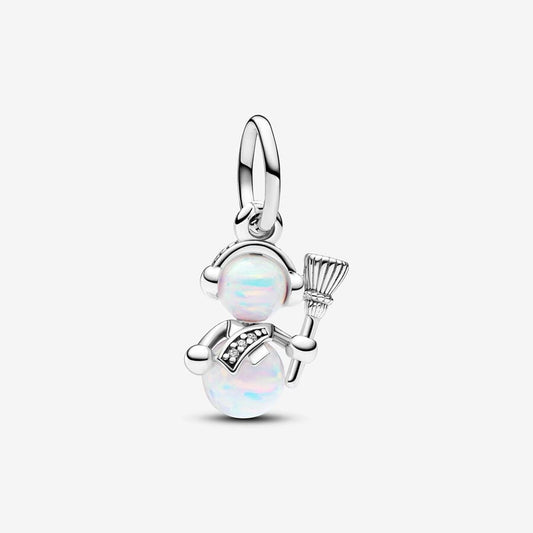 Charm Colgante Pandora Muñeco de Nieve Opalescente