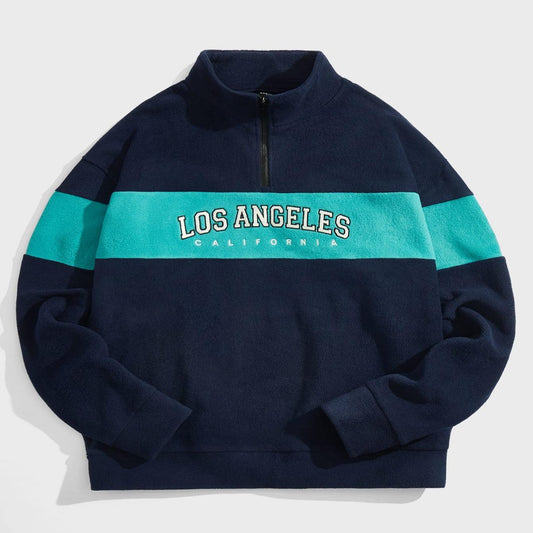 Sudadera Polar Bordada 'Los Ángeles' - Estilo Urbano y Confortable - Unisex - Silvornique