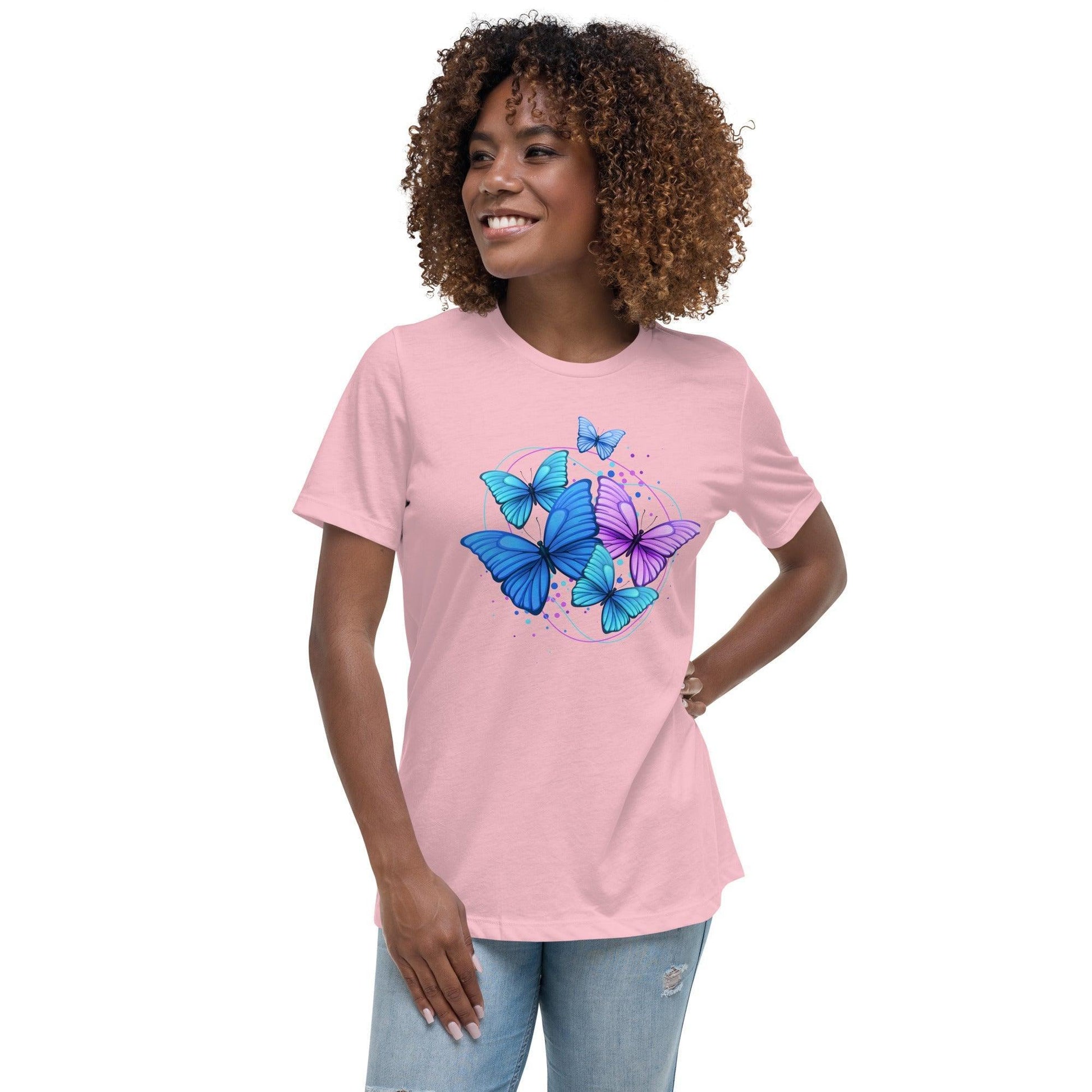 Camiseta suelta "Mariposal" | ¡La camiseta perfecta para un look alegre y femenino! - Silvornique