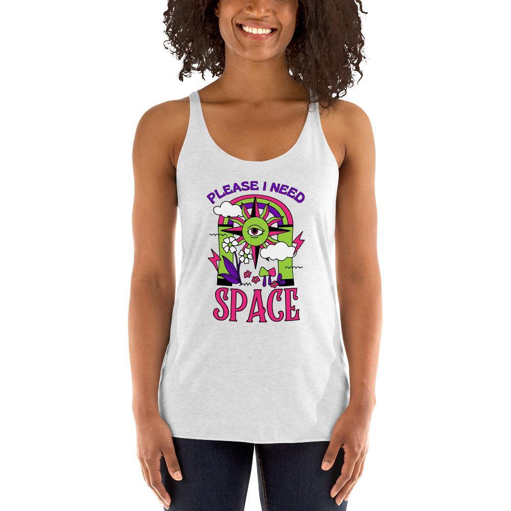 Camiseta deportiva sin mangas "I need Space" | ¡La camiseta perfecta para un look urbano y desenfadado! - Silvornique