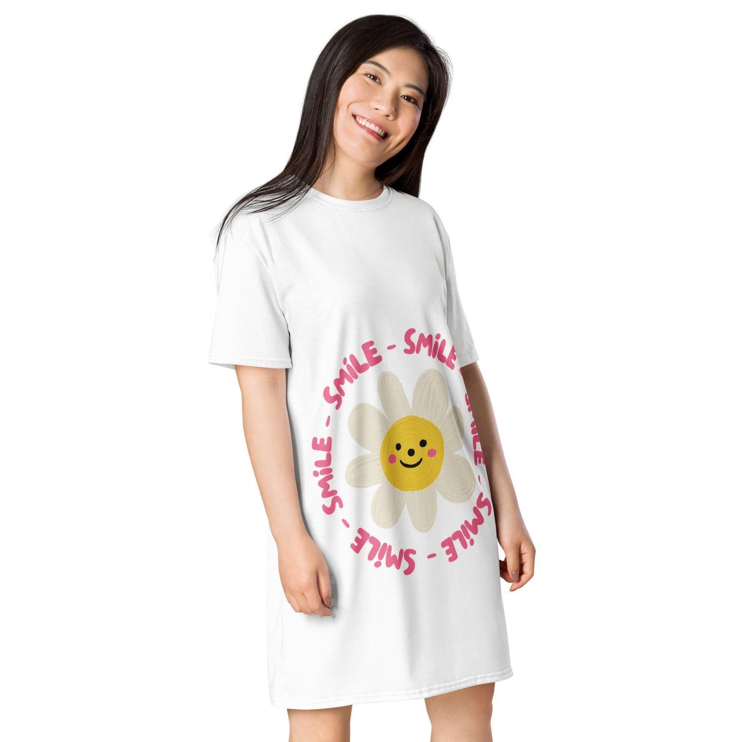 Vestido Camiseta 'Smile x5' - Poliéster y Elastano - Ajuste Oversize y Versátil - Silvornique