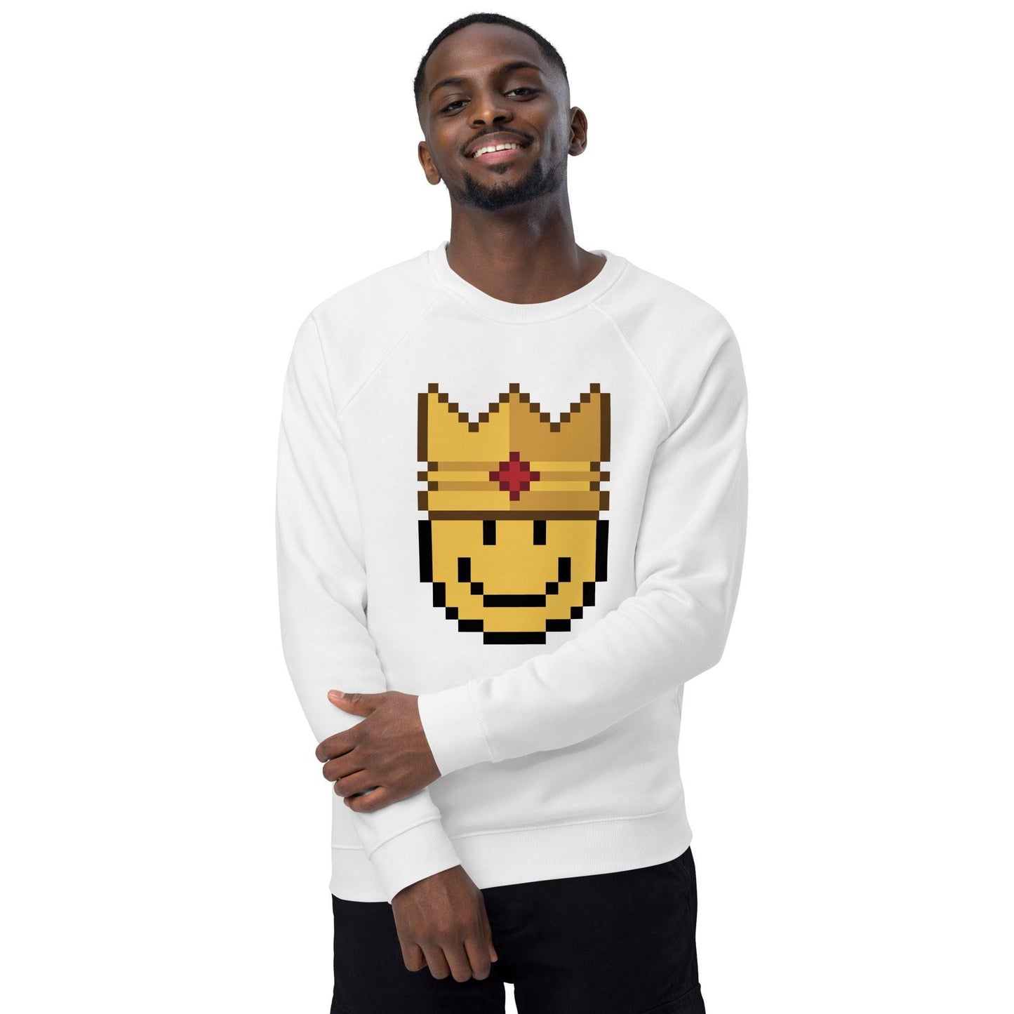 Sudadera Orgánica 'Soy el King' con Manga Raglán y Forro de Felpa - Silvornique