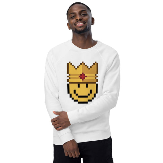 Sudadera Orgánica 'Soy el King' con Manga Raglán y Forro de Felpa - Silvornique