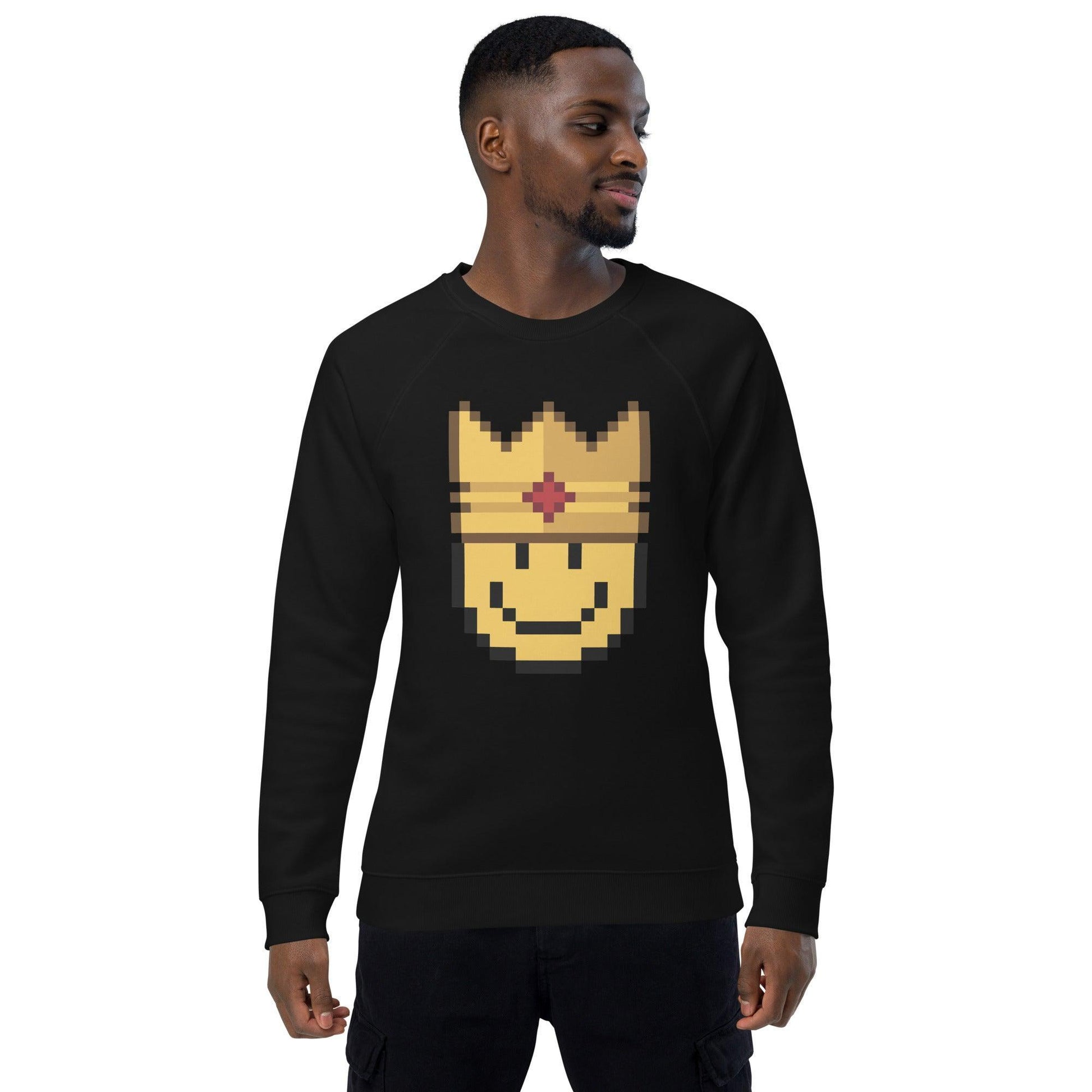 Sudadera Orgánica 'Soy el King' con Manga Raglán y Forro de Felpa - Silvornique