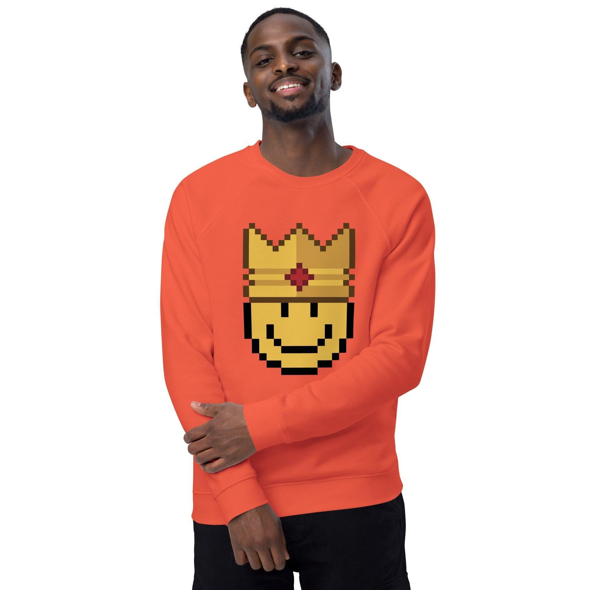 Sudadera Orgánica 'Soy el King' con Manga Raglán y Forro de Felpa - Silvornique