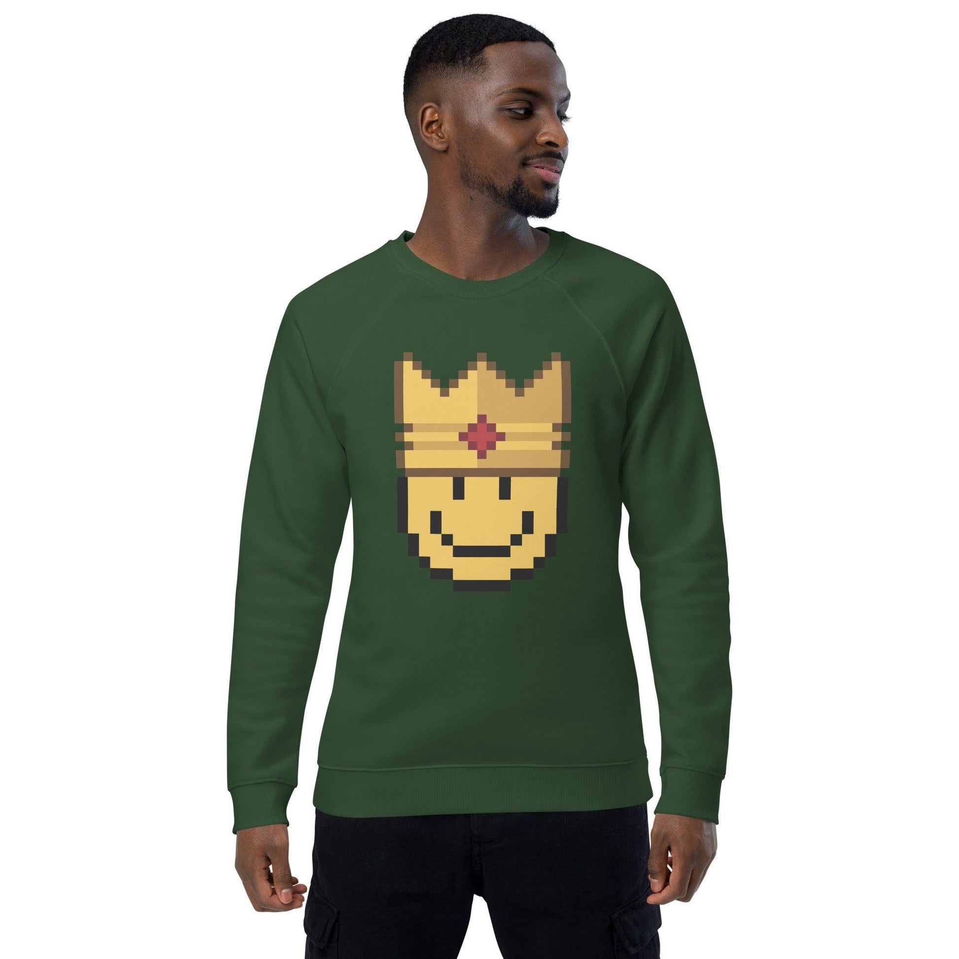 Sudadera Orgánica 'Soy el King' con Manga Raglán y Forro de Felpa - Silvornique