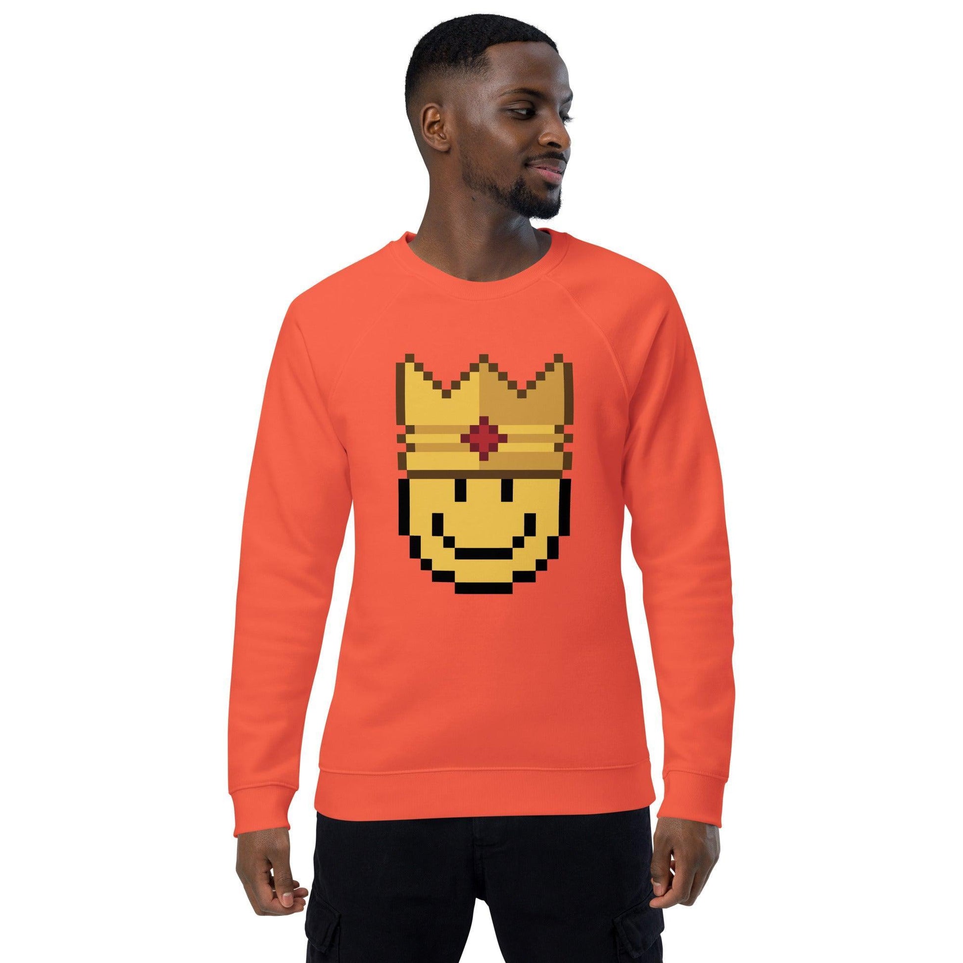 Sudadera Orgánica 'Soy el King' con Manga Raglán y Forro de Felpa - Silvornique